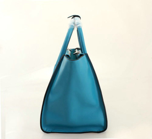 2014 Prada Glace Calf Leather Tote Bag BN2619 lightblue